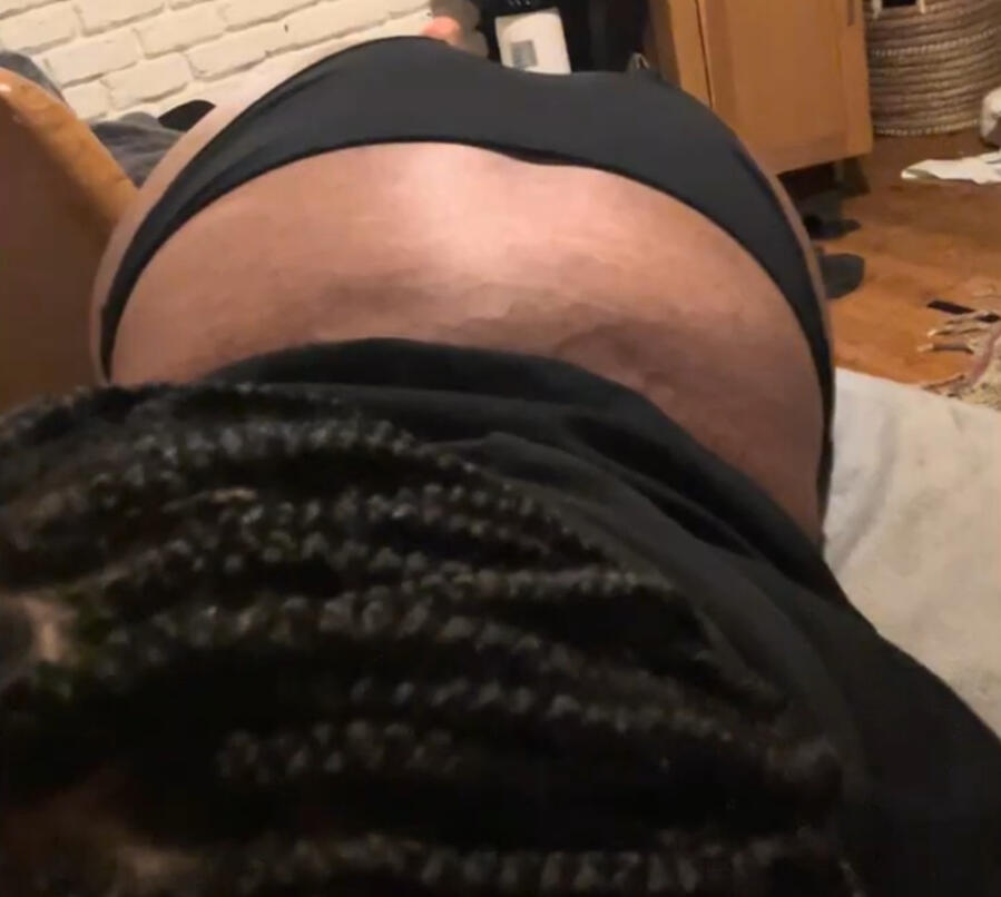 slob gf can't fit into her panties anymore